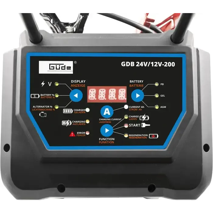 Güde Güde Digital GDB 24V/12V-200 acculader - Geschikt voor laden tot 450Amp