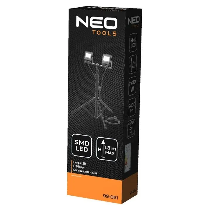 NEO NEO Bouwlamp 2x 30 watt LED op Statief