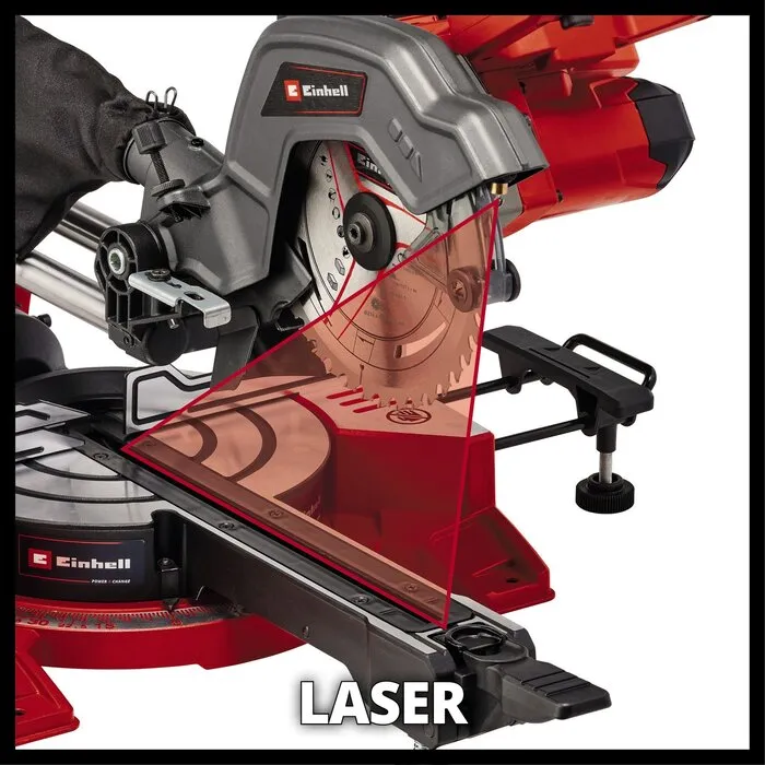Einhell Gereedschap Einhell TE-MS 36/8 L Li Solo - Accu Radiaal-, Afkort-/Verstekzaag - Ø216 mm - Power X-Change