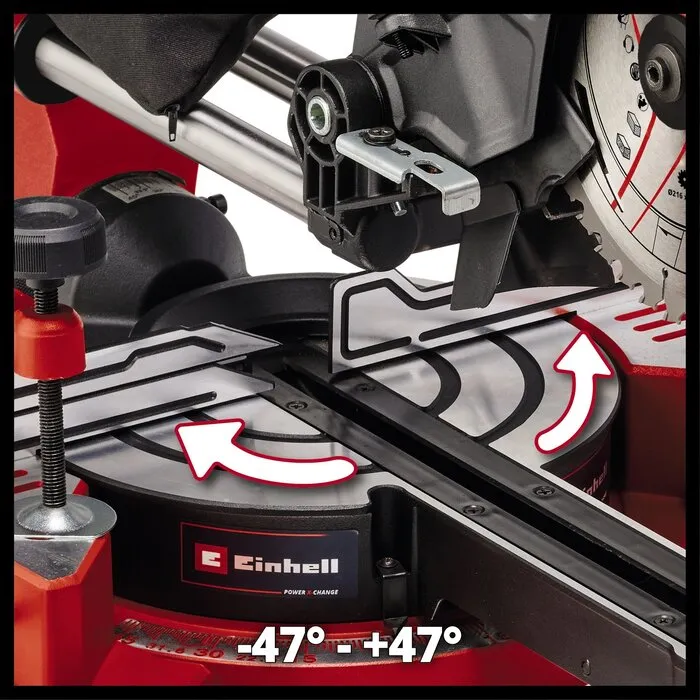 Einhell Gereedschap Einhell TE-MS 36/8 L Li Solo - Accu Radiaal-, Afkort-/Verstekzaag - Ø216 mm - Power X-Change