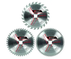 Einhell Gereedschap Einhell HM TCT Zaagbladenset - 3-delig - Ø254x30x3,2 mm  (24, 42, 60 T)
