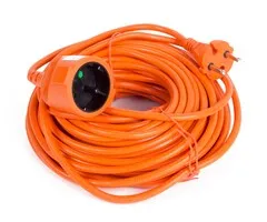 Benson Tools Verlengsnoer 2 x 1.0 20 mtr oranje