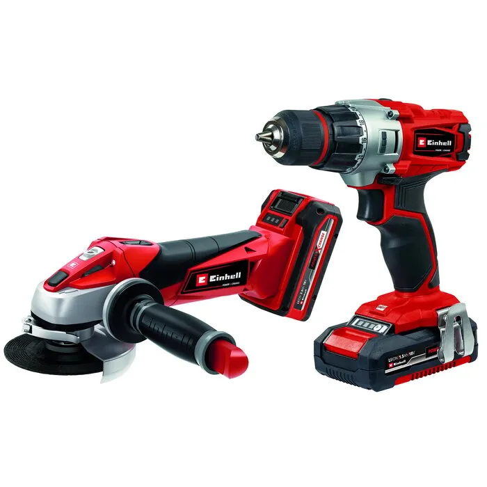 Einhell Gereedschap Einhell TE-TK 18 Li Kit Exclusive – Accu Combiset met Boormachine, Slijper, Schuurmachine, Accessoires & Tas
