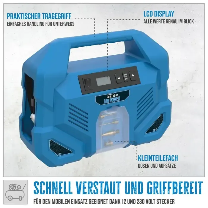 Güde Güde Airpower Dual Drive 12/230V/5-delige Compressor