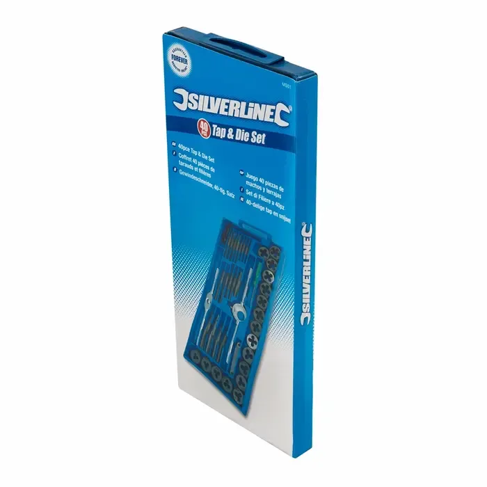 Silverline Silverline 40-delige Tap- en Snijset