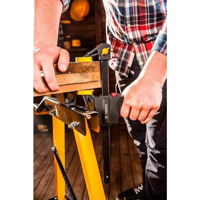 Topex TOPEX Eenhandlijmklem 600x60mm, snelklem