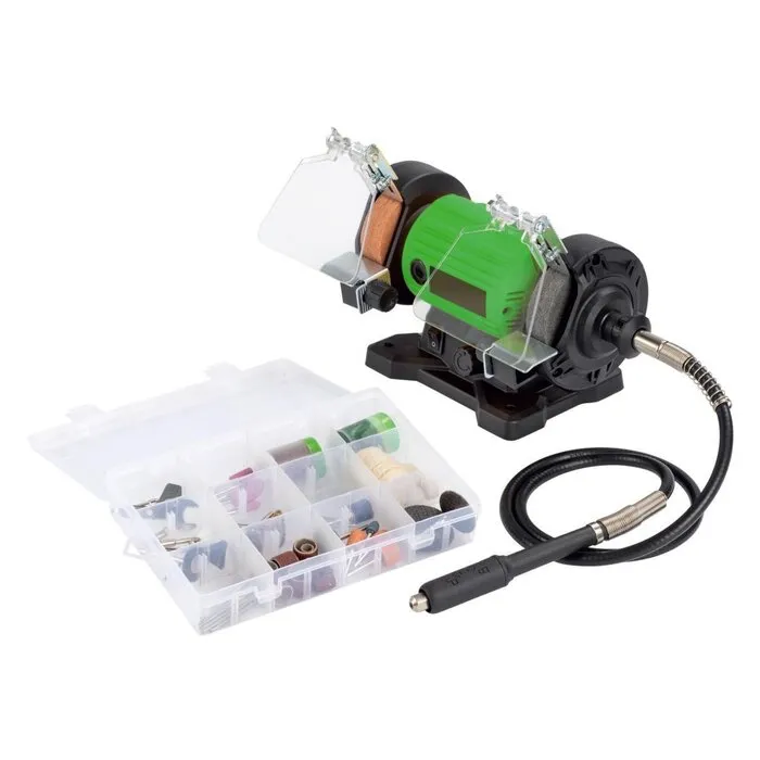 Benson Tools Benson Multifunctionele werkbankslijpmachine 120 Watt inclusief accessoires