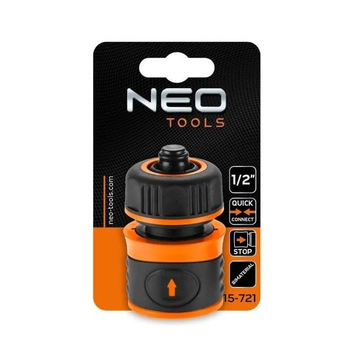 NEO NEO Koppelstuk 1/2" - Met STOP  Model 15-721