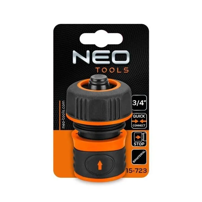 NEO NEO Koppelstuk 3/4" met STOP - Model 15-723