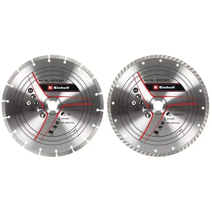 Einhell Gereedschap Einhell Diamantslijpschijvenset - 2-delig - Ø230x22,2 mm