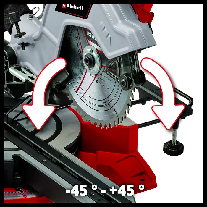 Einhell Gereedschap Einhell TE-SM 8 L Dual - Radiaal-, Afkort-/Verstekzaag - Ø216 mm