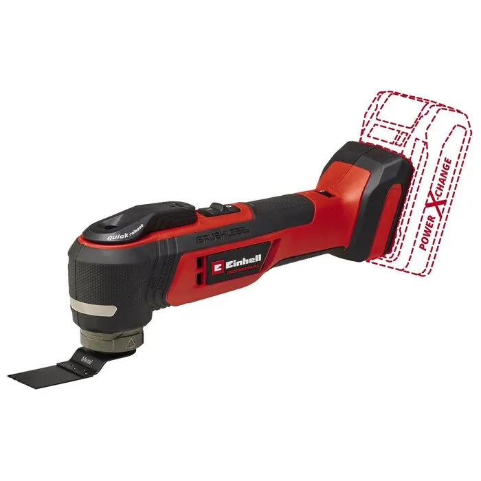 Einhell Gereedschap Einhell TP-MG 18 Li BL Solo Professional- Accu Multitool - Power X-Change