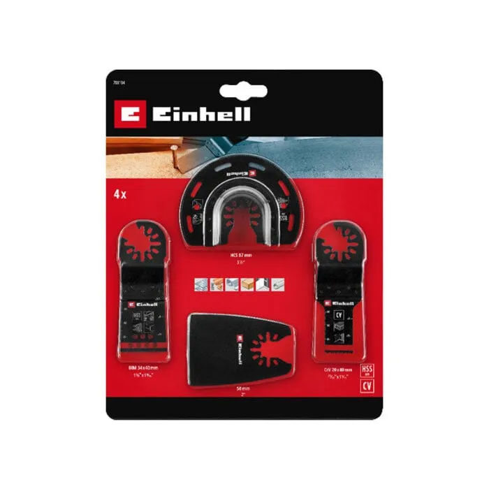 Einhell Gereedschap Einhell Multitoolset - 4-delig - (49708104)