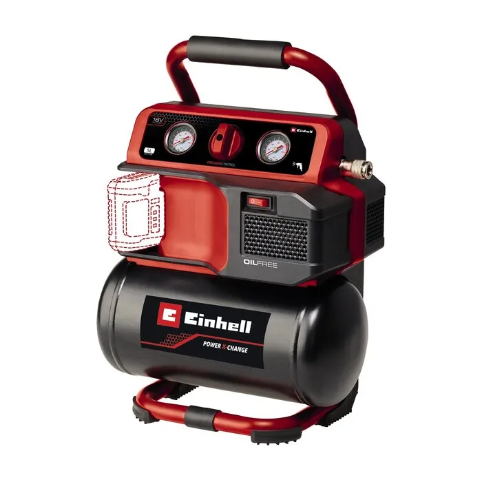 Einhell Gereedschap Einhell TE-AC 18/75 Li OF Solo - Accu Compressor - Power X-Change