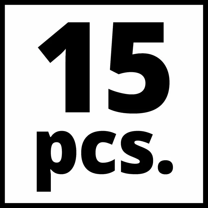 Einhell Gereedschap Einhell Persluchtset, -15-delig in opbergtas