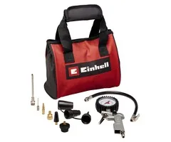 Einhell Gereedschap Einhell Persluchtset - 10-delig - in luxe opbergtas