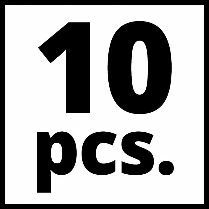 Einhell Gereedschap Einhell Persluchtset - 10-delig - in luxe opbergtas