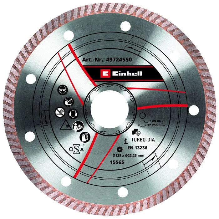 Einhell Gereedschap Einhell Diamantslijpschijf - 1 stuk - Ø125x22x1,2 mm