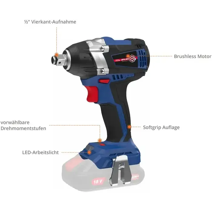 Güde Güde Accu Slagmoersleutel BSS 18 1/2-0 BL