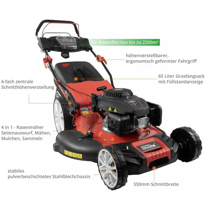 Güde Güde BIG WHEELER 554.3 R - Benzine Grasmaaier