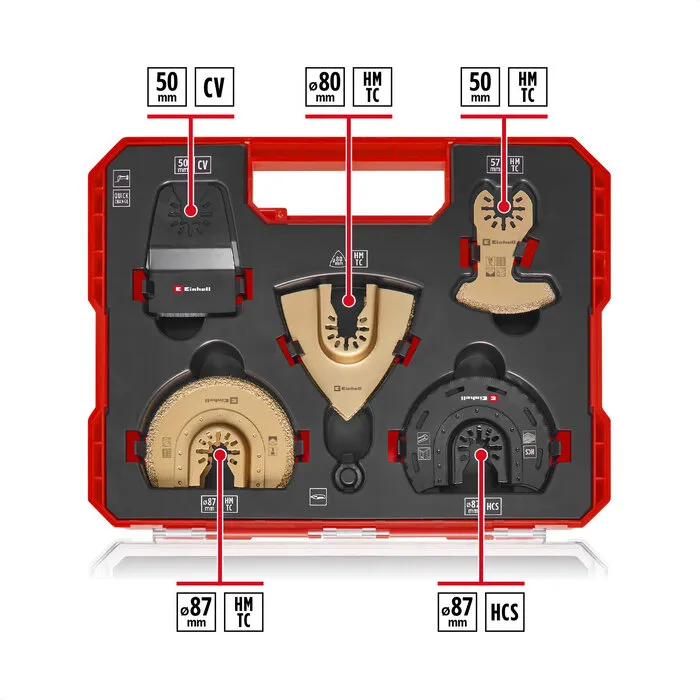 Einhell Gereedschap Einhell Multitoolset - 10-delig - XLPlus-Case