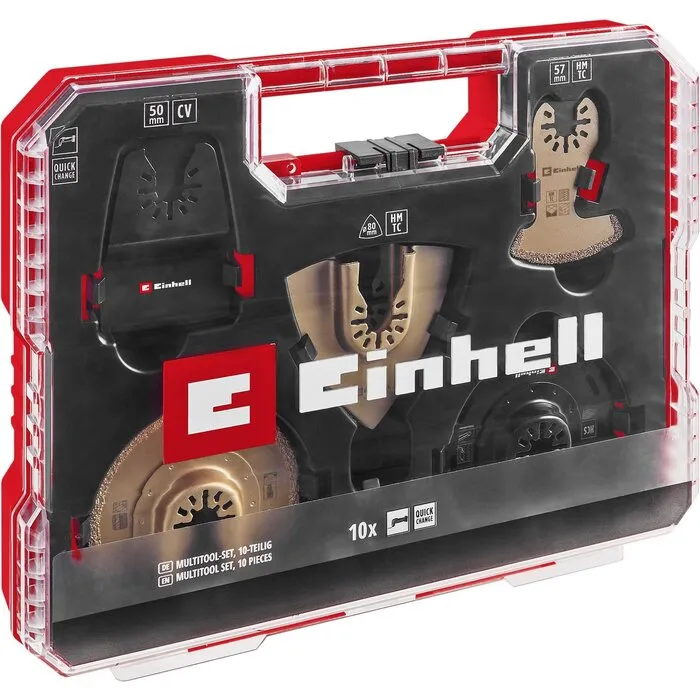 Einhell Gereedschap Einhell Multitoolset - 10-delig - XLPlus-Case