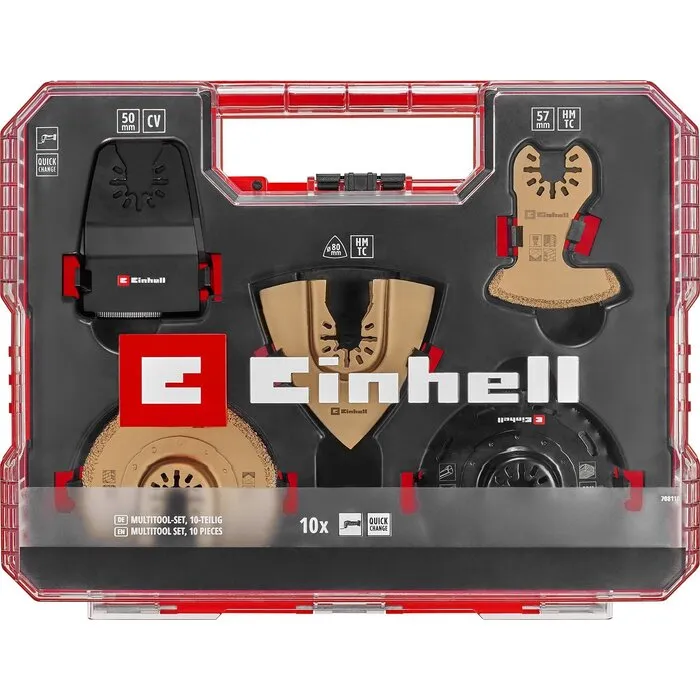 Einhell Gereedschap Einhell Multitoolset - 10-delig - XLPlus-Case