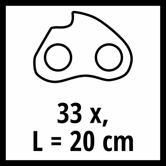 Einhell Gereedschap Einhell Reserve ketting 20cm | 33 schakels |3/8"