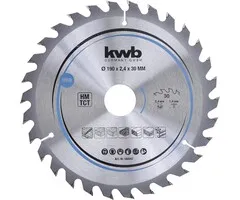 KWB KWB Cirkelzaagblad 190 x 2,4 x 30 mm - 30 tands