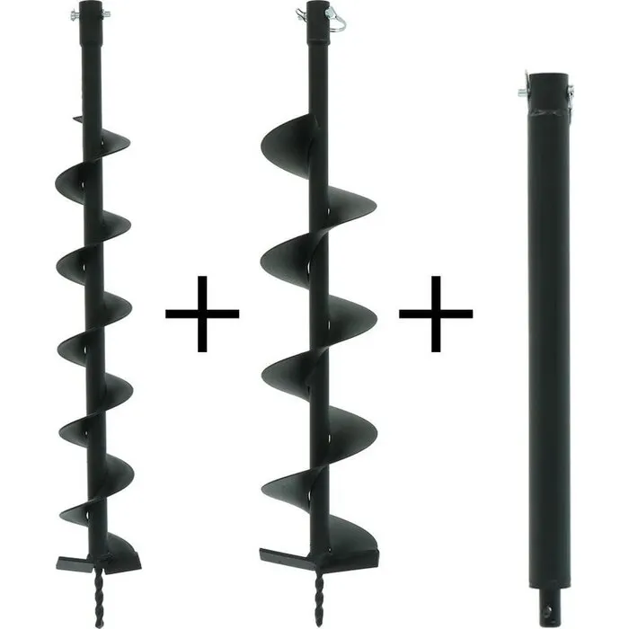 Grondbororset 100 mm + 150 mm + verlengstuk