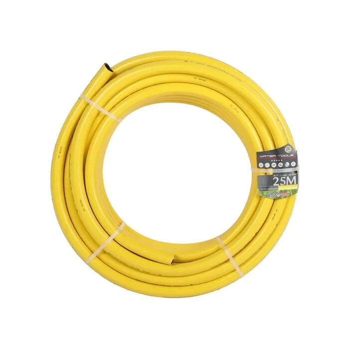 Talen-Tools Gele slang 1" getricoteerd 25m1