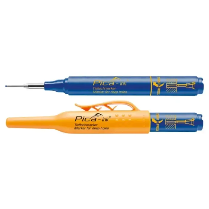 Pica Pica-Ink 150/41 Markeerstift voor diepe gaten Blauw – Precisie tot in de kleinste hoeken