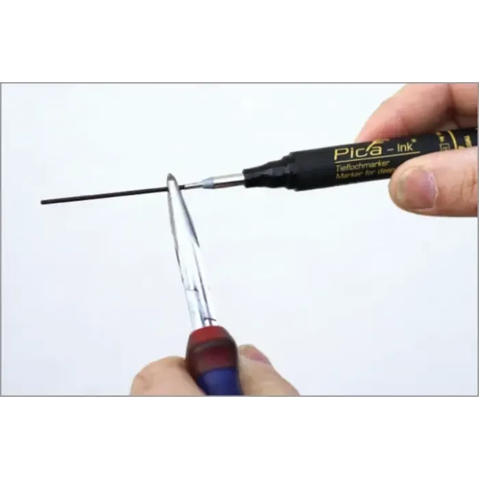 Pica Pica-Ink 150/41 Markeerstift voor diepe gaten Blauw – Precisie tot in de kleinste hoeken
