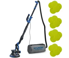 Hyundai wand- en plafond schuurmachine met LED licht + schuurschijven