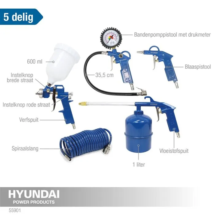 Hyundai Hyundai 5-delige Luchtaccessoire Set