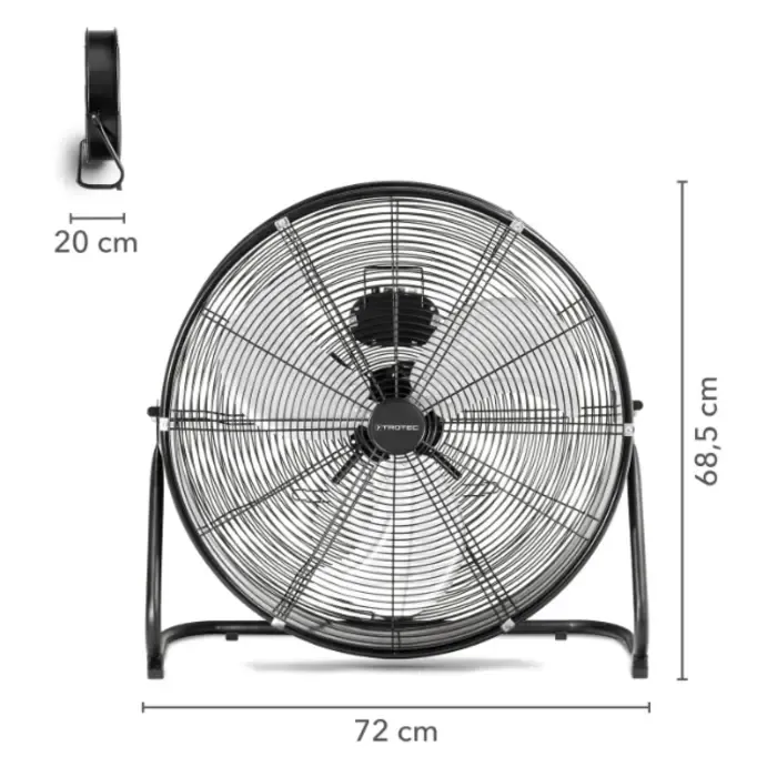 Trotec Trotec Vloerventilator TVM 24 D Zwart - 60CM