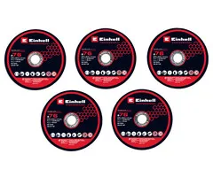 Einhell Gereedschap Einhell Slijpschijvenset Ø76 mm, 5-delig