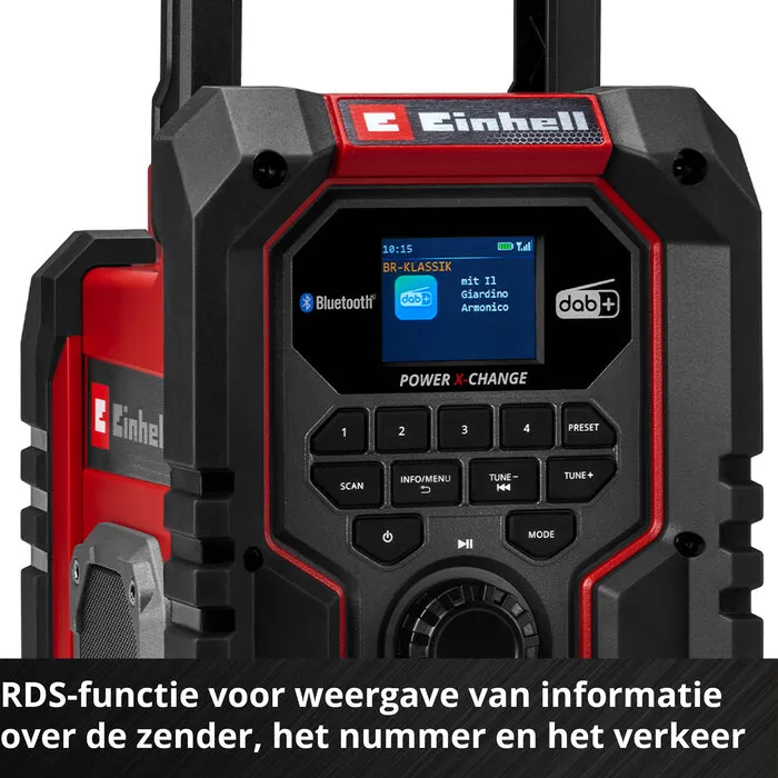 Einhell Gereedschap Einhell Bouwradio TE-CR 18 Li DAB+/FM/BT - Solo