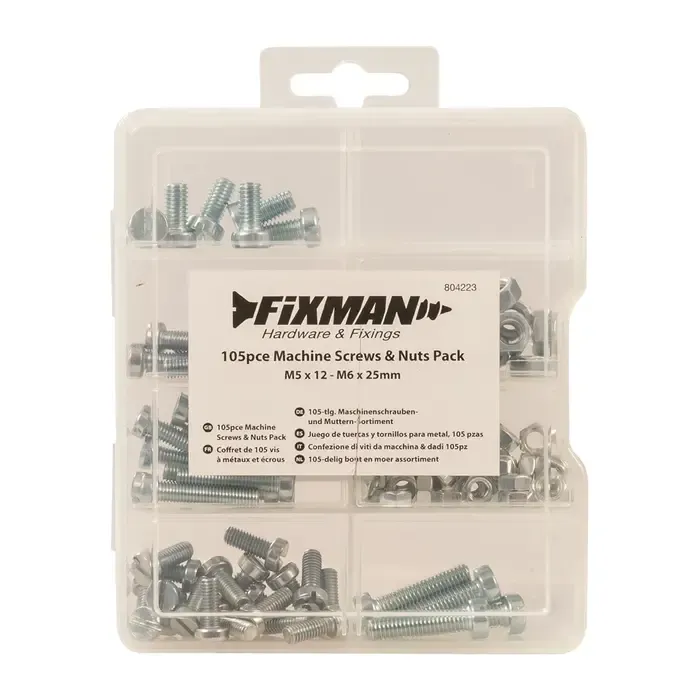 fixman Fixman Bout en Moer Assortiment – Compleet & Roestbestendig