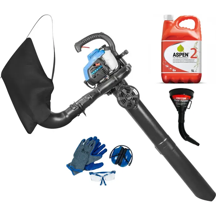 Güde Güde Benzine Bladblazer GBLS 7500-26.1 – Krachtige 3-in-1 Bladzuiger, Blazer en Hakselaar - STARTERKIT