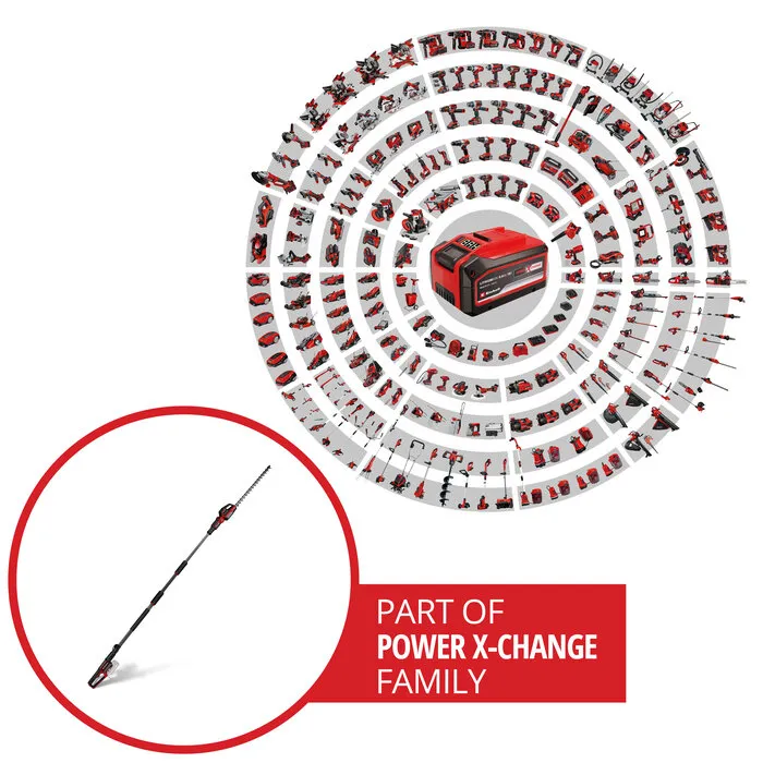 Einhell Gereedschap Einhell GP-HH 18/50 Li T BL Solo - Accu Telescopische Heggenschaar