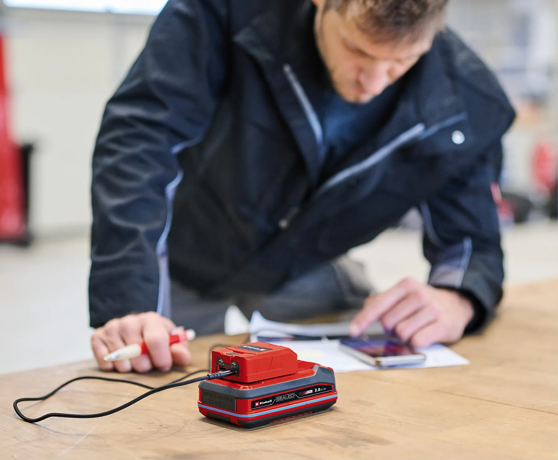 Einhell Gereedschap Einhell TC-CP 18 Li USB A/C-Solo - Accu USB-Powerbank - Power X-Change