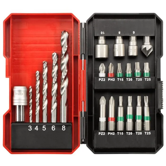 KWB Einhell Boor-/Bitset, 22-delig in S-Box