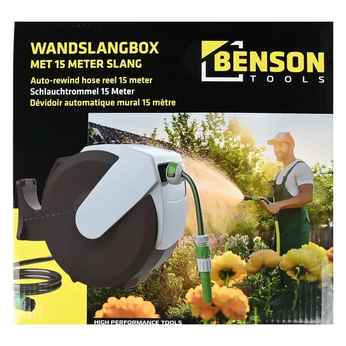 Benson Tools Benson Wandslangenbox 15 meter