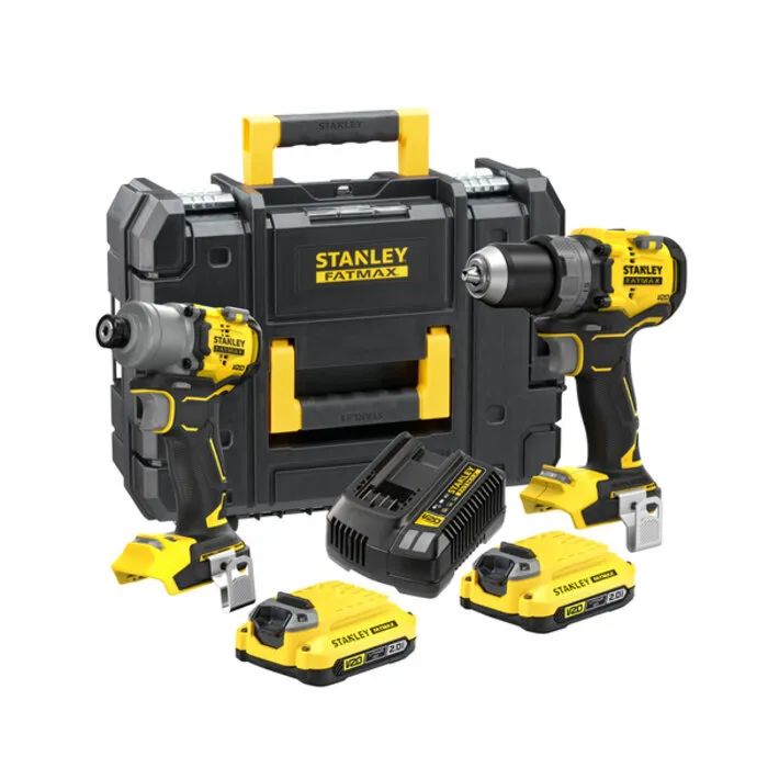 Stanley Stanley SFMCK211D2T-QW CombiKit Brushless – Klopboormachine & Slagschroevendraaier