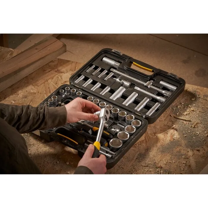 Stanley Stanley 96-delige sleutel-en dopsleutelset 1/4 & 1/2