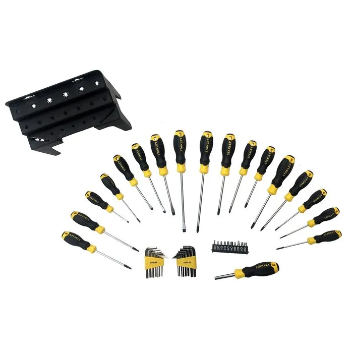 Stanley Stanley 44-delige Schroevendraaierset met Houders – Sleuf, Phillips, Pozi, Torx, Bits en Inbussleutels
