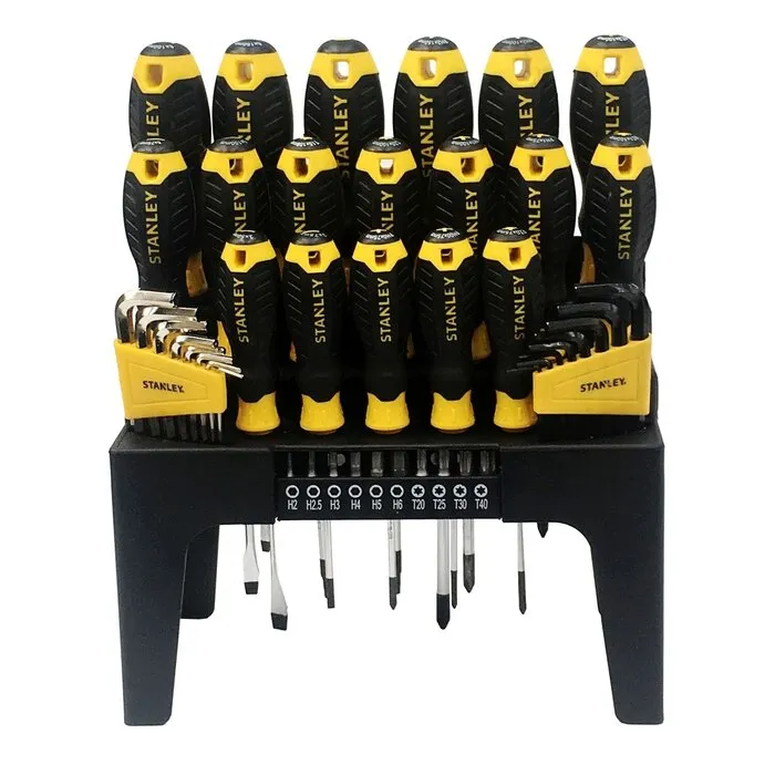 Stanley Stanley 44-delige Schroevendraaierset met Houders – Sleuf, Phillips, Pozi, Torx, Bits en Inbussleutels