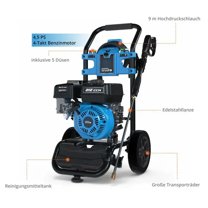 Güde Güde Benzine Hogedrukreiniger 254 Bar