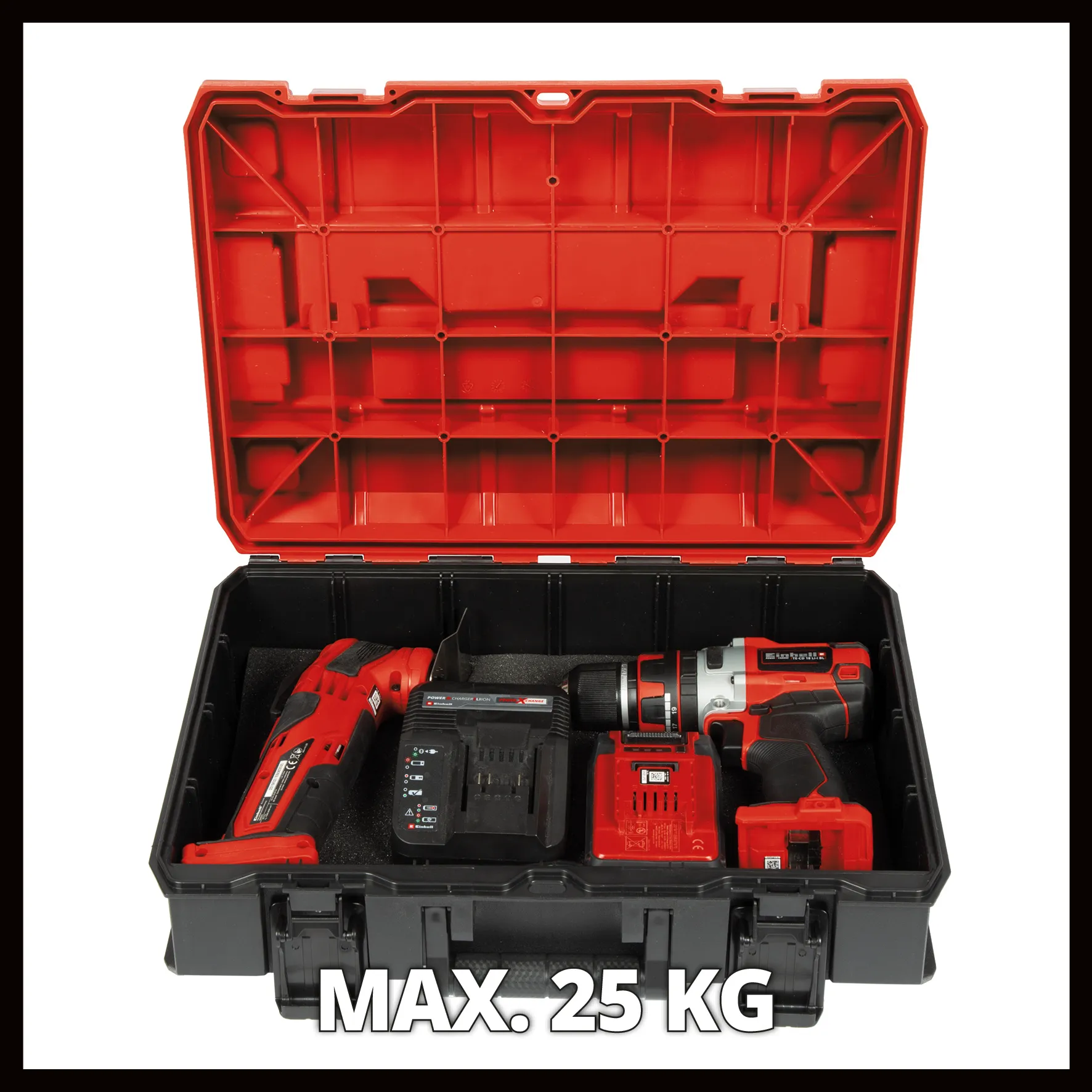 Einhell Gereedschap Einhell E-case S-F Stapelbare Systeemkoffer met Foam